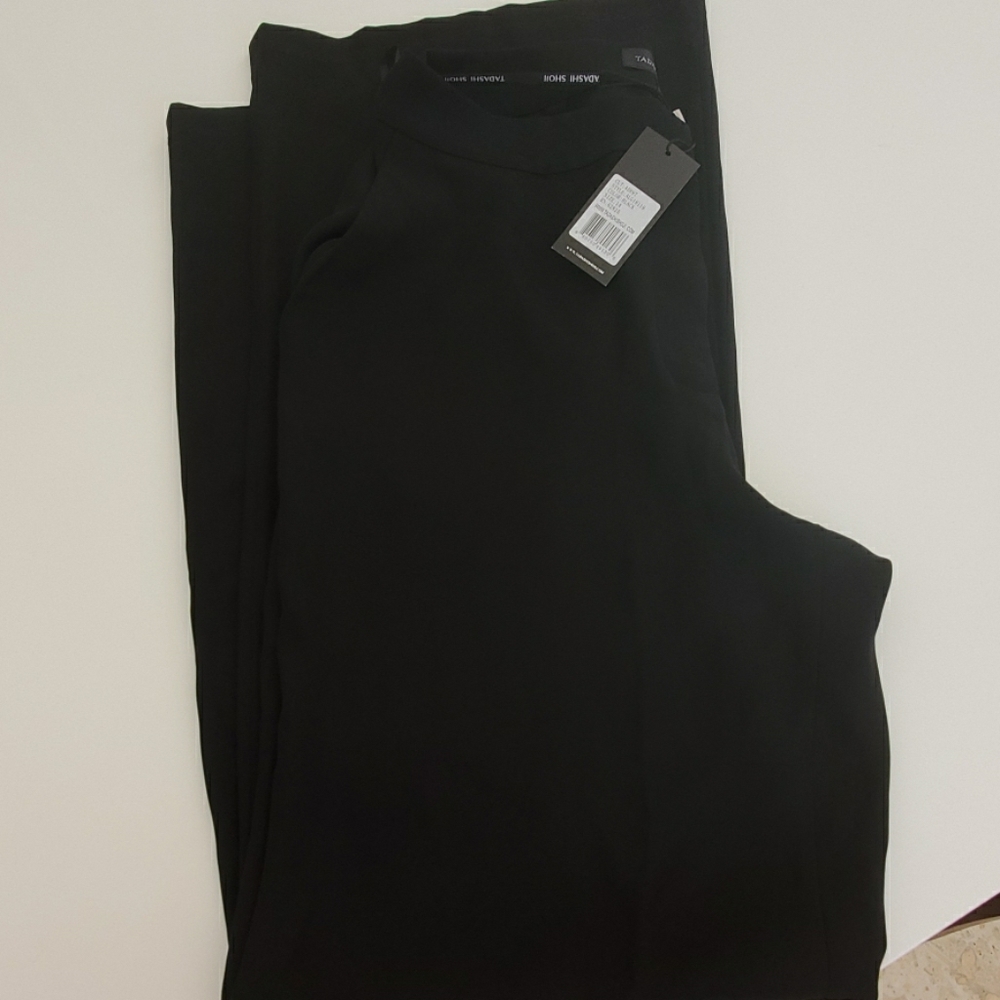Brand New Tadashi Shoji Kianna Black Pants
